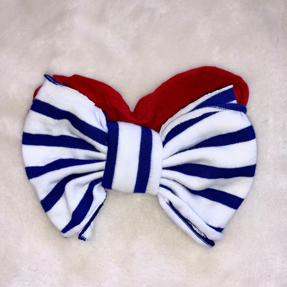 Baby Bling Americana NWOT cherry + royal stripe